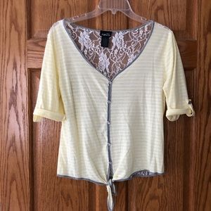 Beautiful Rue 21 top. Full lace back. Large. EUC.
